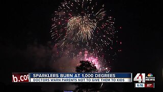 Doctors warn of injuries caused by children using sparklers