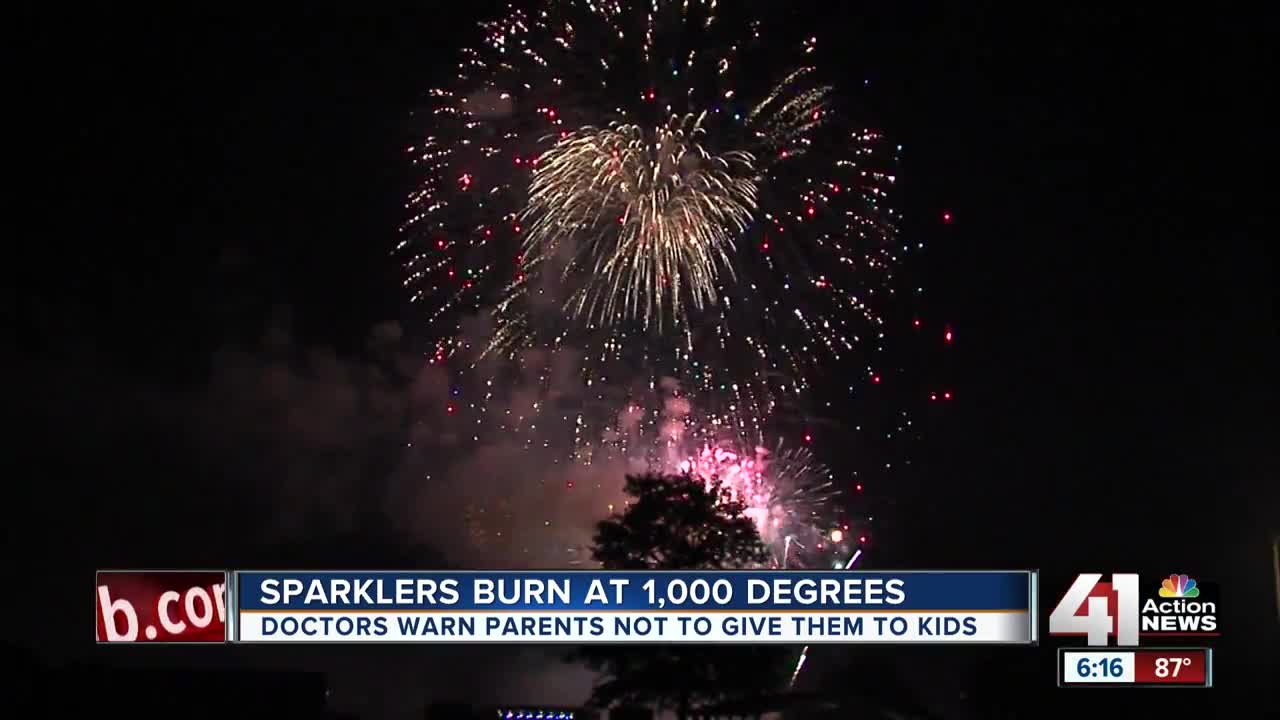 Doctors warn of injuries caused by children using sparklers