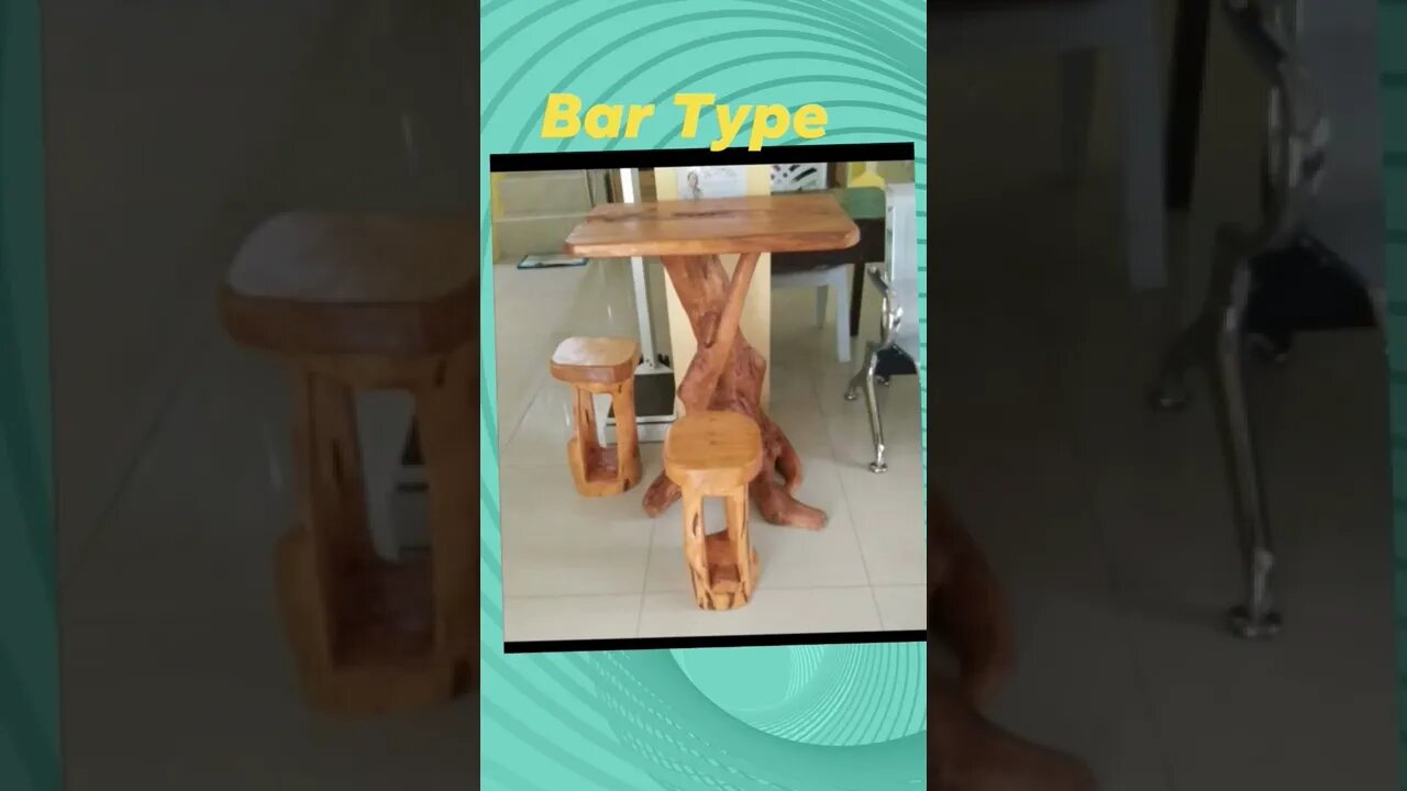 Bar Table with binutas chair