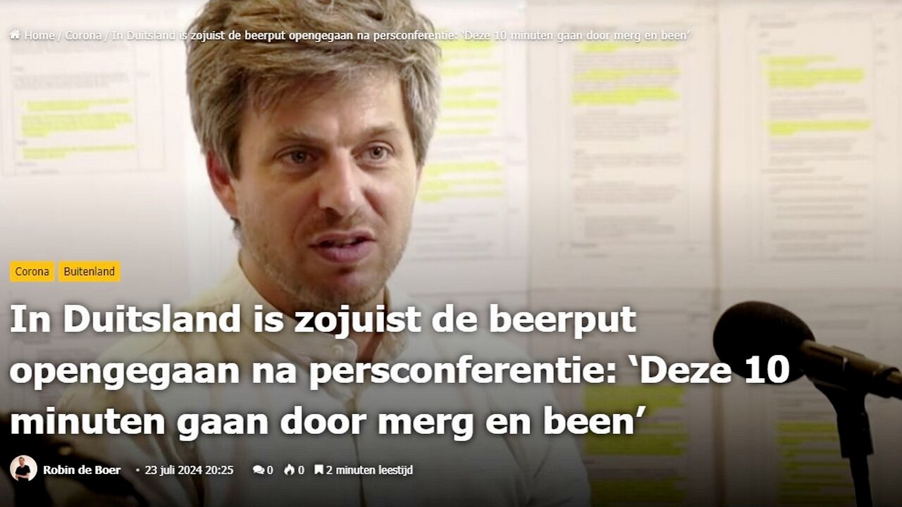 In Duitsland is zojuist de beerput opengegaan na persconferentie: