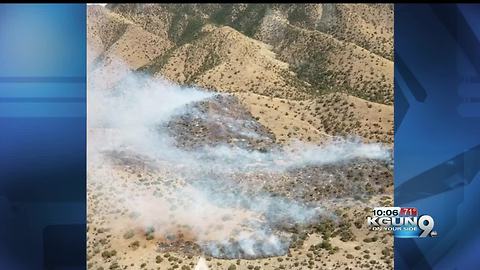 100-acre Woodward fire on the west side of the Huachucas