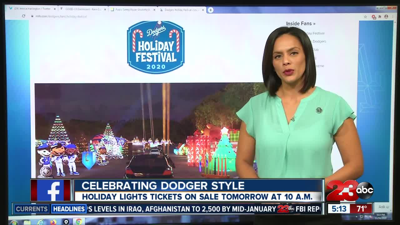 Los Angeles Dodgers to host holiday light event starting Nov. 27
