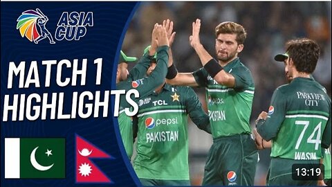 Pakistan vs Nepal Asia Cup 2023 Full Match Highlights First Match Of 2023 Aisa Cup