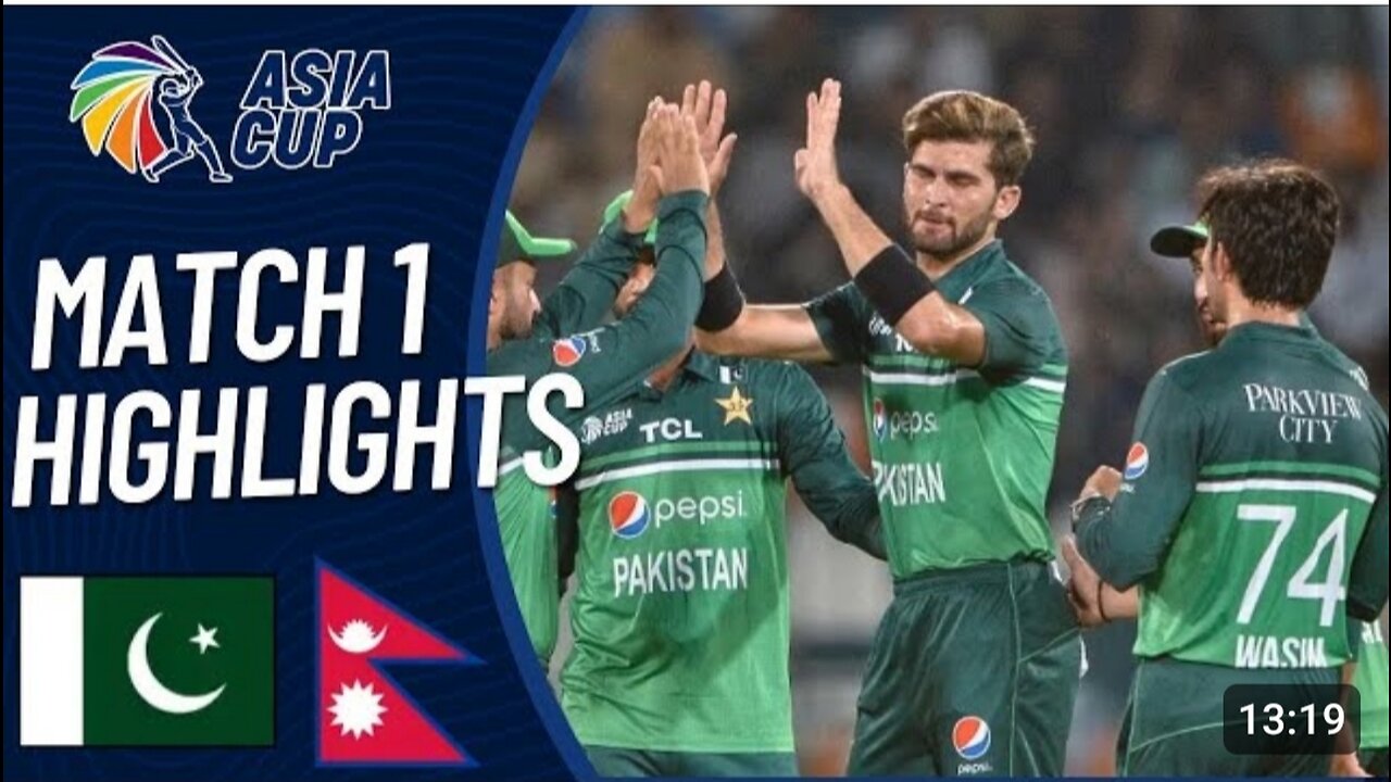 Pakistan vs Nepal Asia Cup 2023 Full Match Highlights First Match Of 2023 Aisa Cup