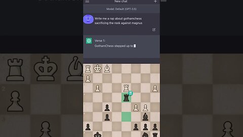 ChatGPT writes a rap about gothamchess
