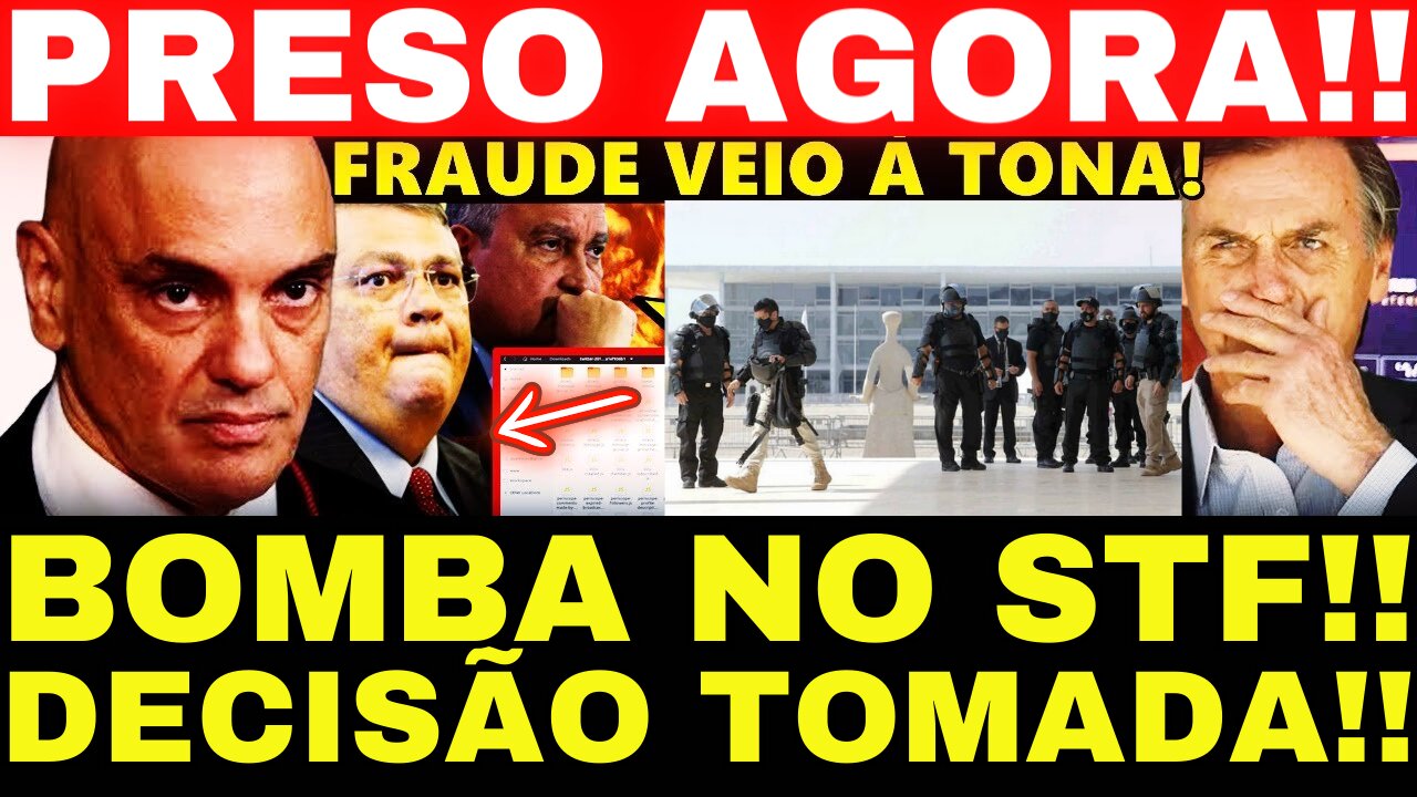 URGENTE!! BLINDAD0S NO STF!! ACABOU DE SER PRES0!! SEGRED0 DE B0LS0NARO DESVENDADO!!