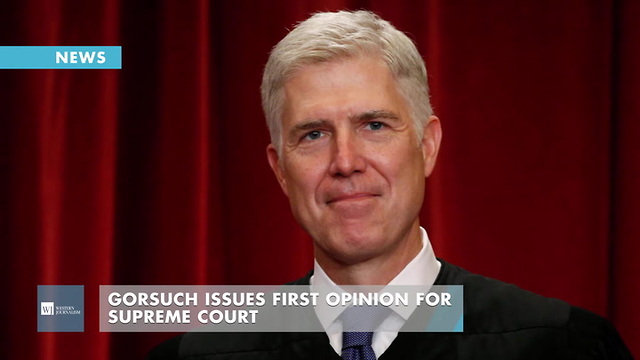 Gorsuch Issues First Opinion For Supreme Court