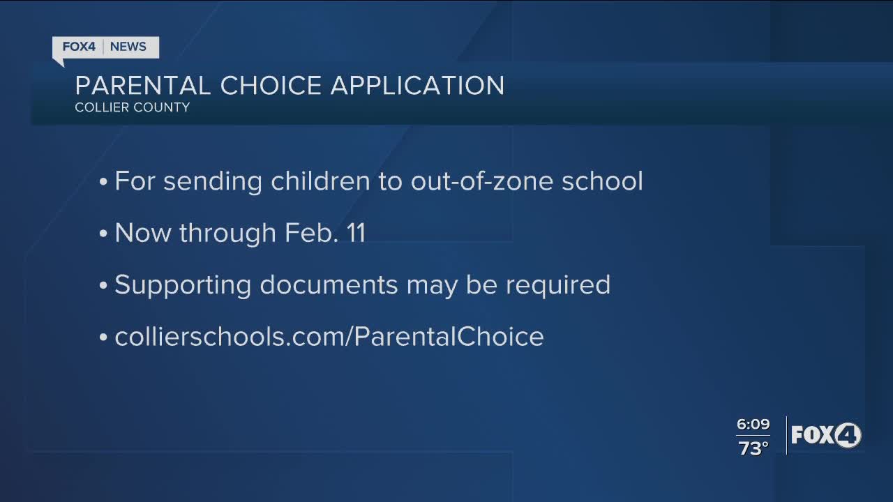 Collier county schools parent choice open