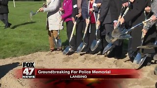 Fallen officers memorial ground breaking