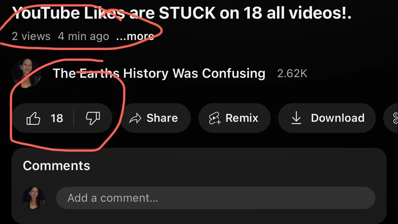 YouTube Likes are STUCK on 18 all videos!.