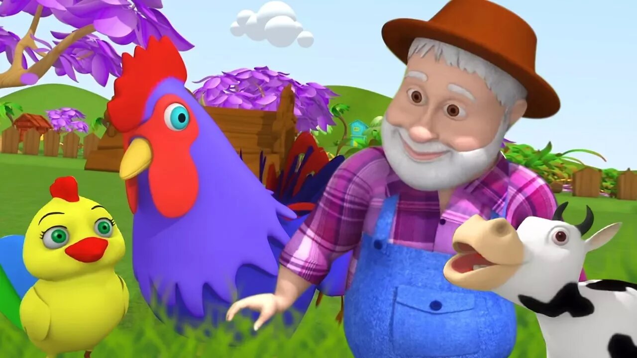 Old Mac Donald Had A Farm | Songs for Children | Kindergarten Nursery Rhymes