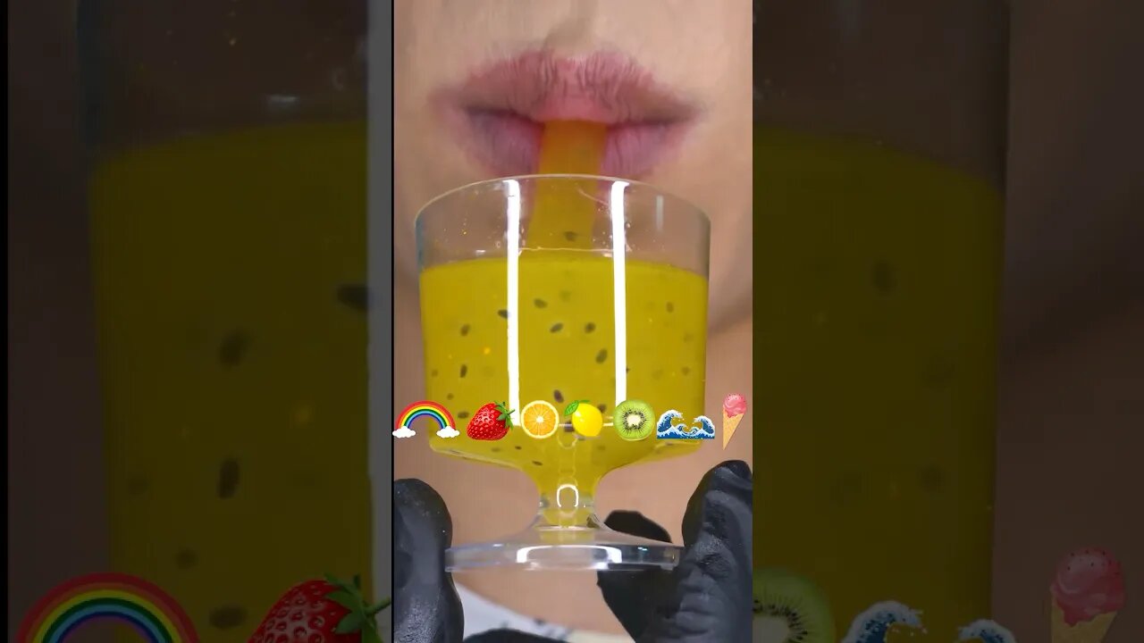 🍋🫦🍹ASMR Emoji Challenge Desafio#mukbang #asmr #eatingsounds #emojichallenge #drinkingchallenge