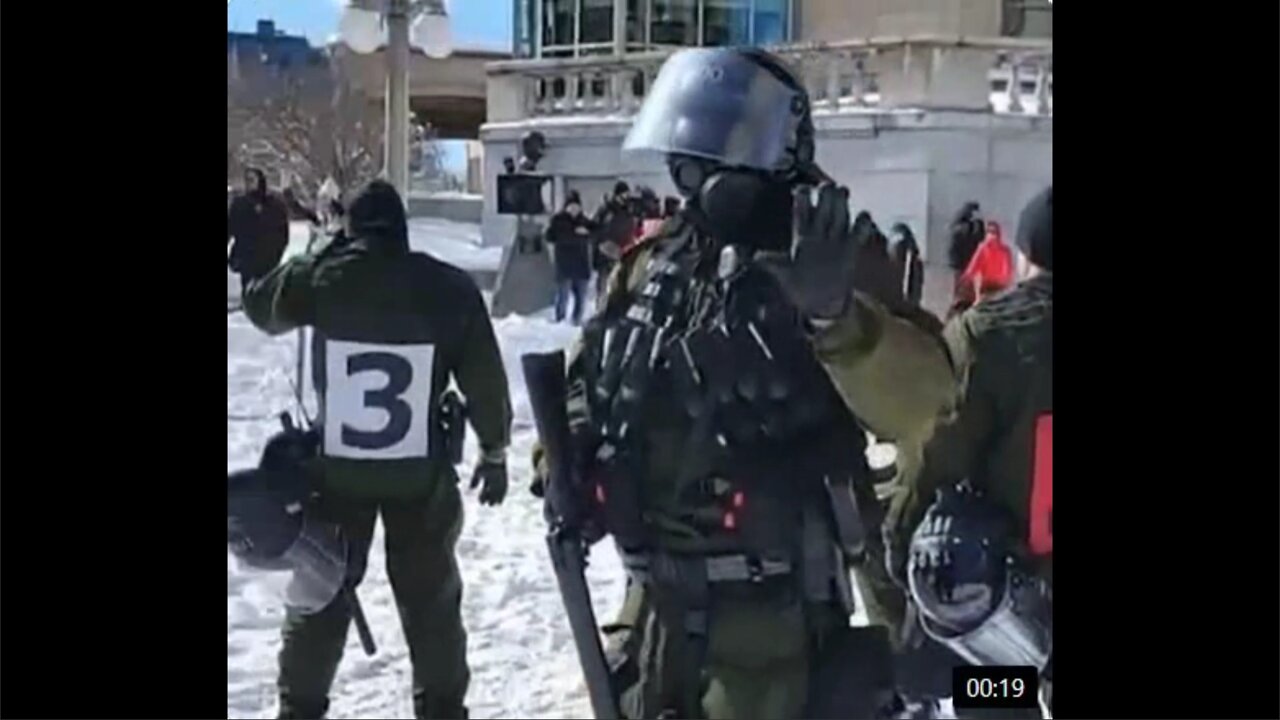 Tactical Units in Ottawa for Peaceful Protest