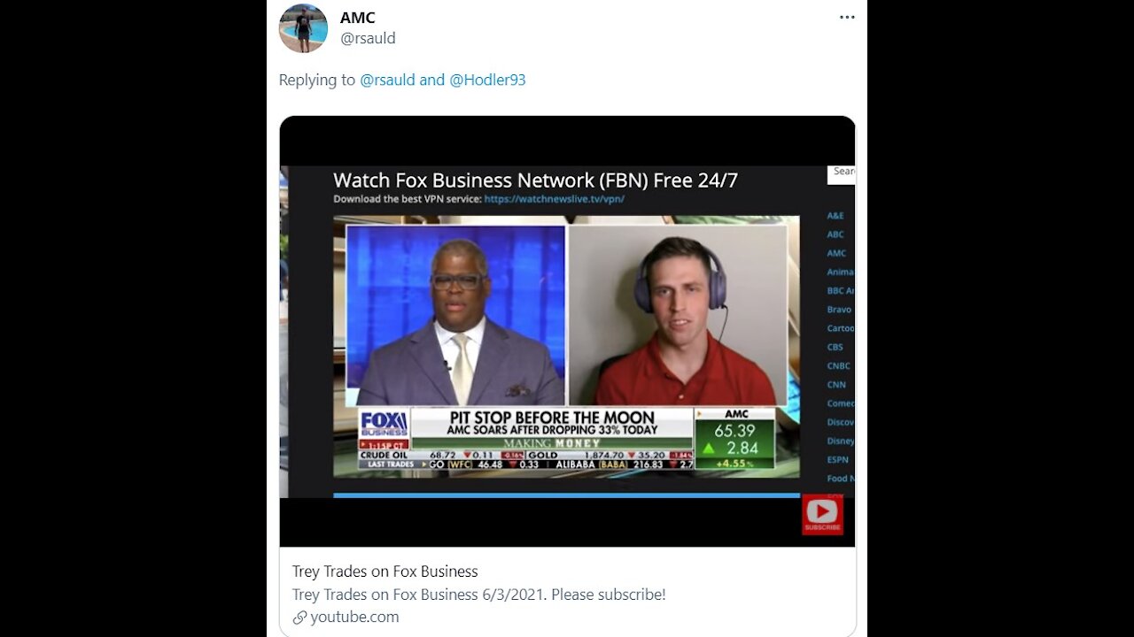 6/3/2021 - AMC Ride / Trey on Fox & Interviews AMC CEO/ Trump $10T message