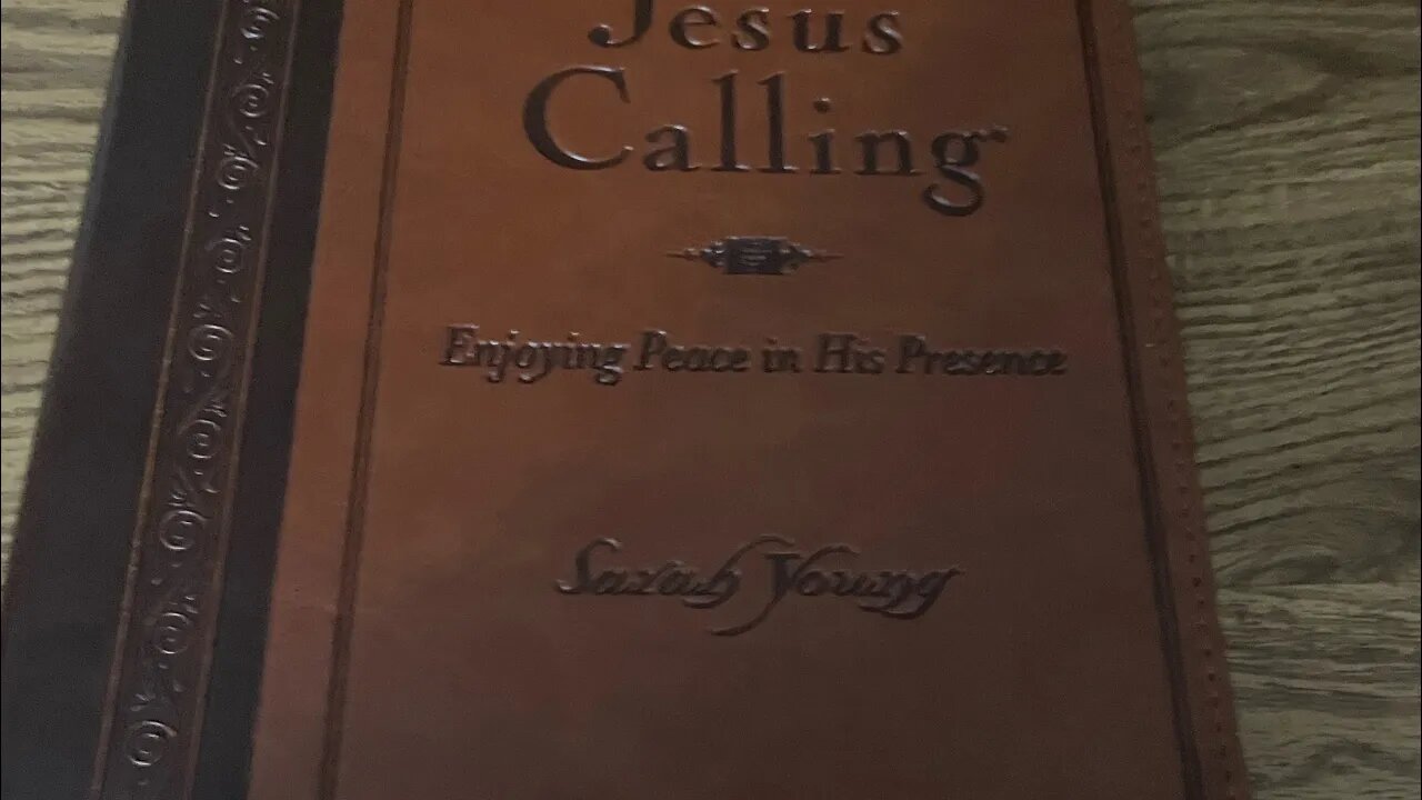 November 29Th| Jesus calling daily devotion.