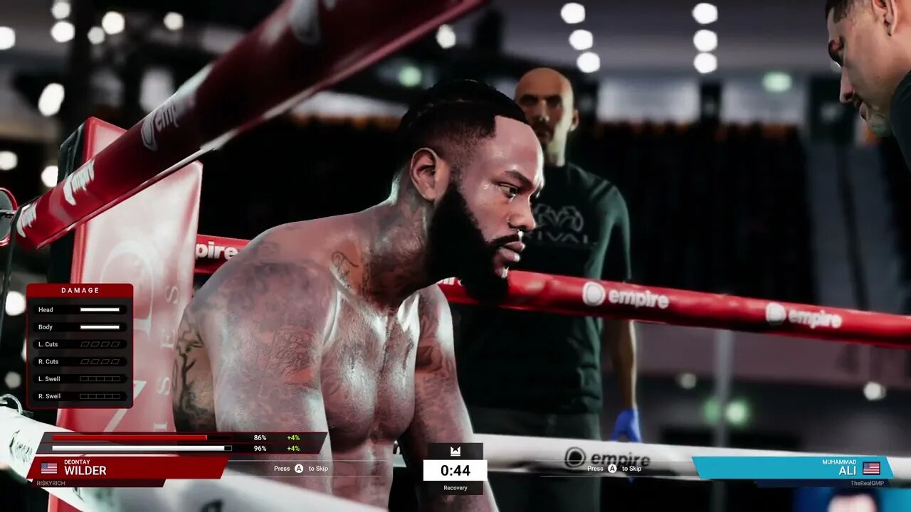 Undisputed Boxing Online Ranked Gameplay Deontay Wilder vs Muhammed Ali 4 (Chasing Platinum)