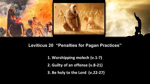 Leviticus 20 - Calvary Chapel Fergus Falls