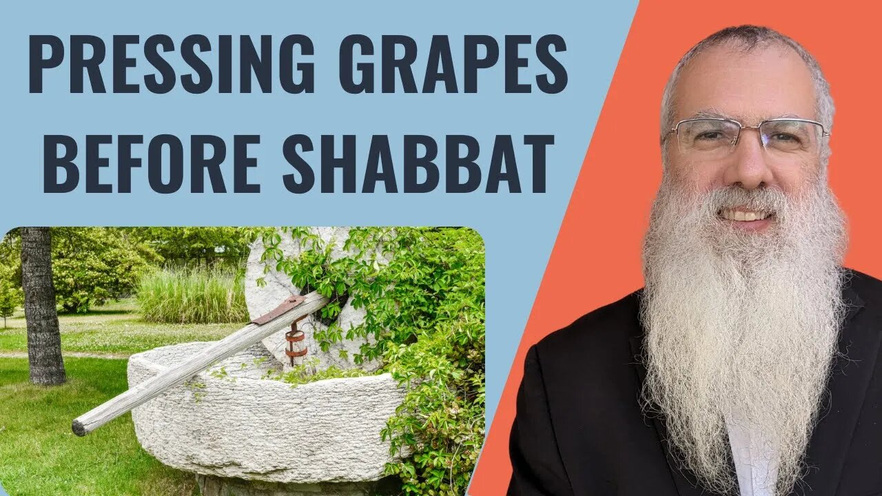 Mishna Shabbat Chapter 1 Mishnah 9 Pressing grapes before Shabbat