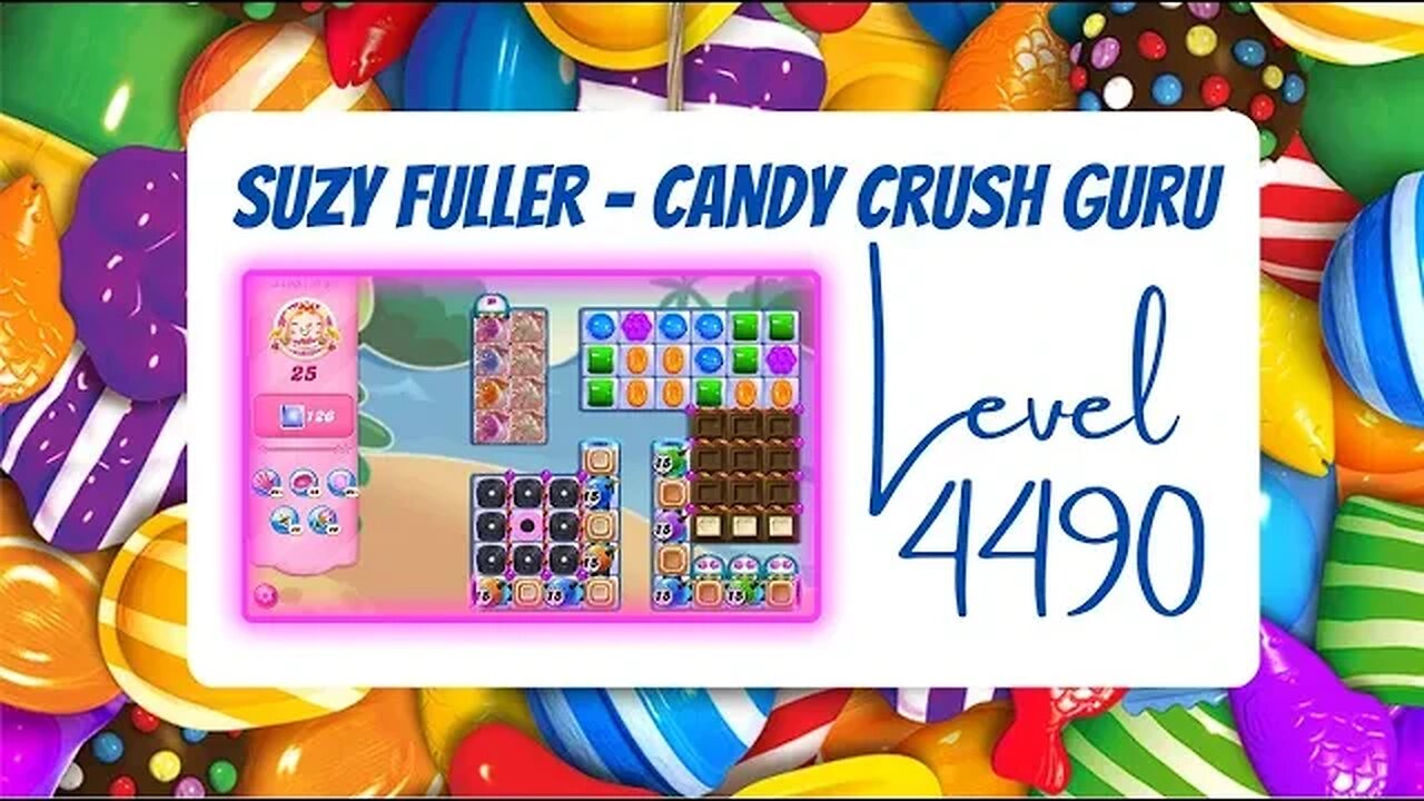 Candy Crush Level 4490 Talkthrough, 25 Moves 0 Boosters from Suzy Fuller, your Candy Crush guru.