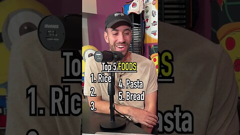 Trying to guess the Top 5 foods eaten in the world!! #shorts