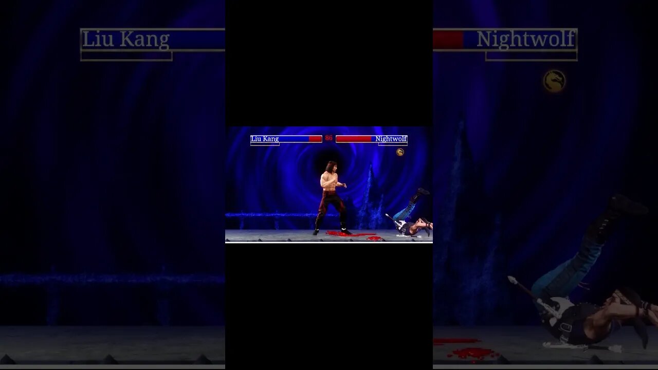 MK Remaster. liu kang vs nightwolf #shorts