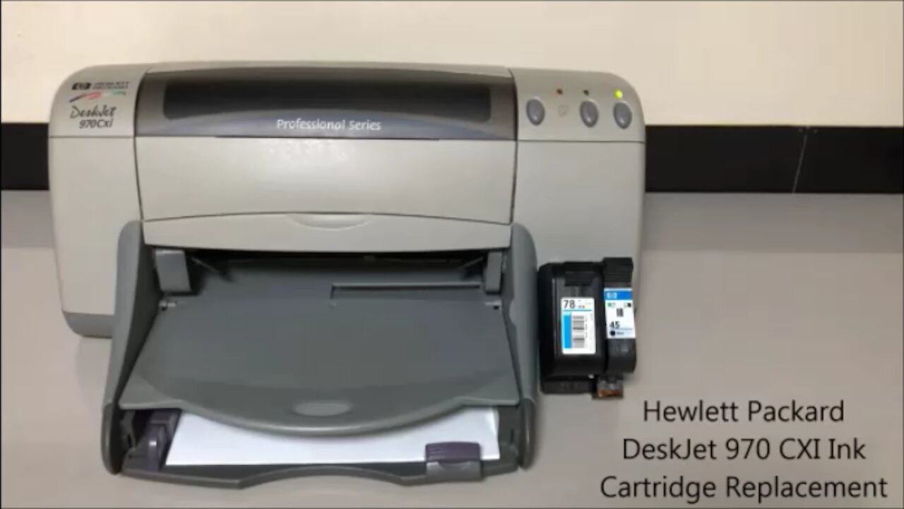 Hewlett Packard Deskjet 970 CXi Ink Cartridge Replacement