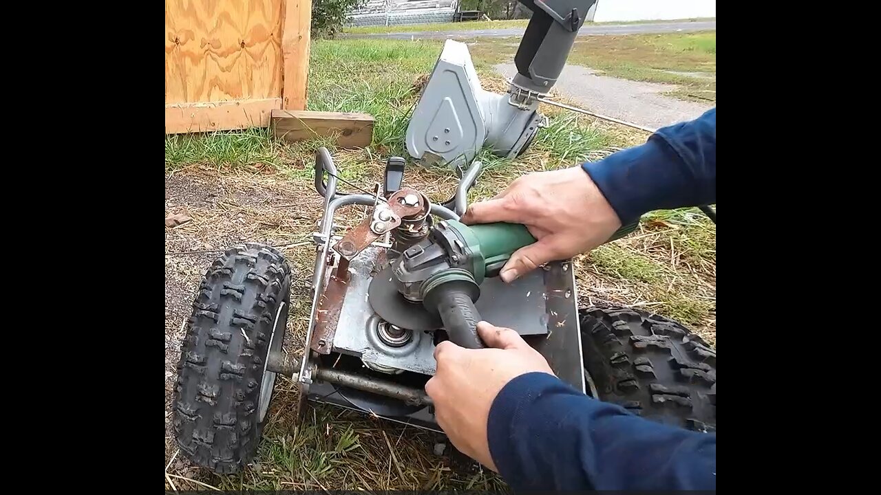 Making Chicken Feed With A Snowblower