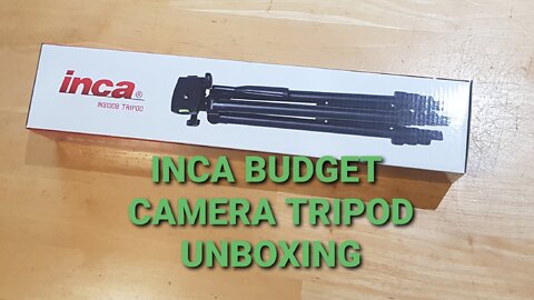 Budget camera Tripod unboxing.