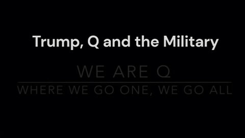 Trump, Q And The Military - The Plan "They" Have For Us Is Nothing Less Than Horrifying - 8/6/24..