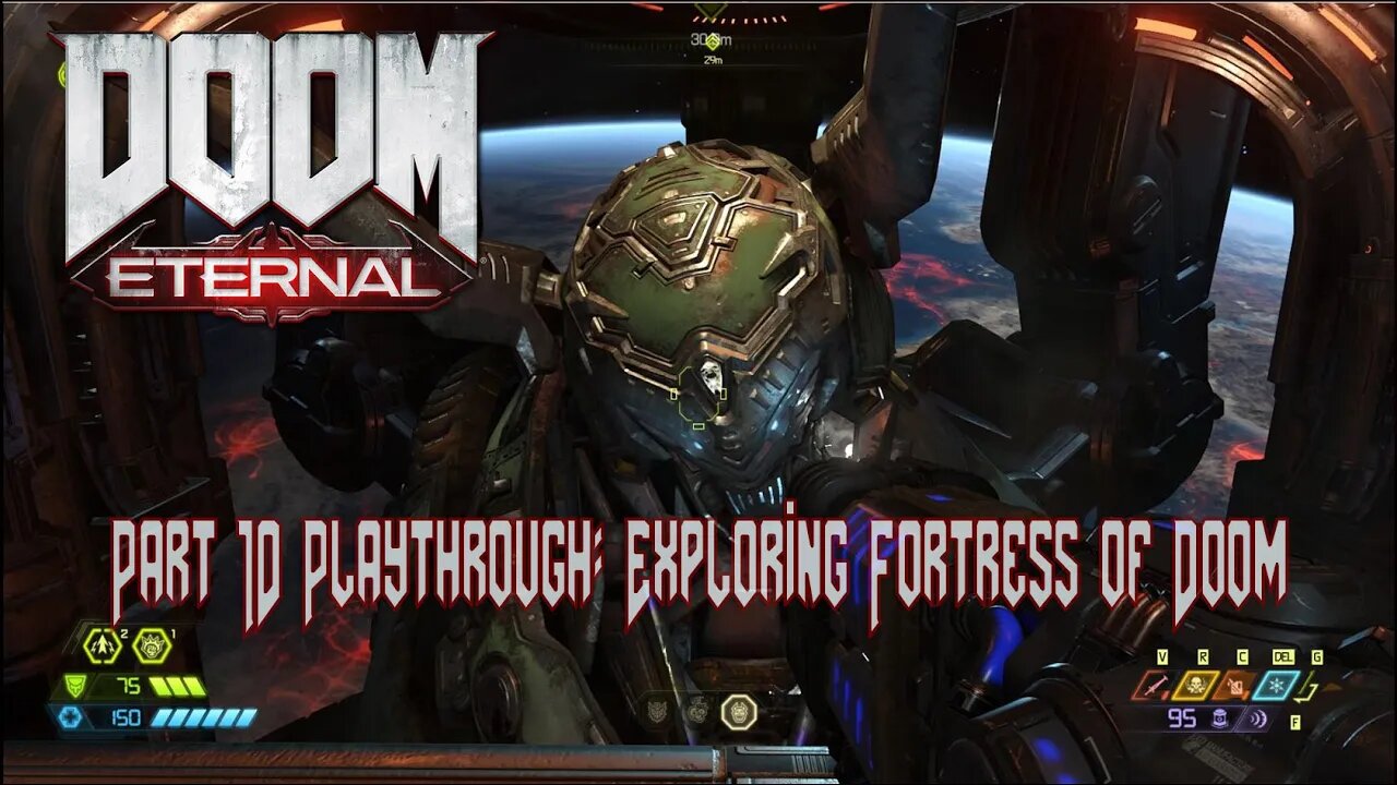 DOOM Eternal Gameplay Part 10 - Exploring Fortress of Doom Before Final Battle [Witchfire Countdown]