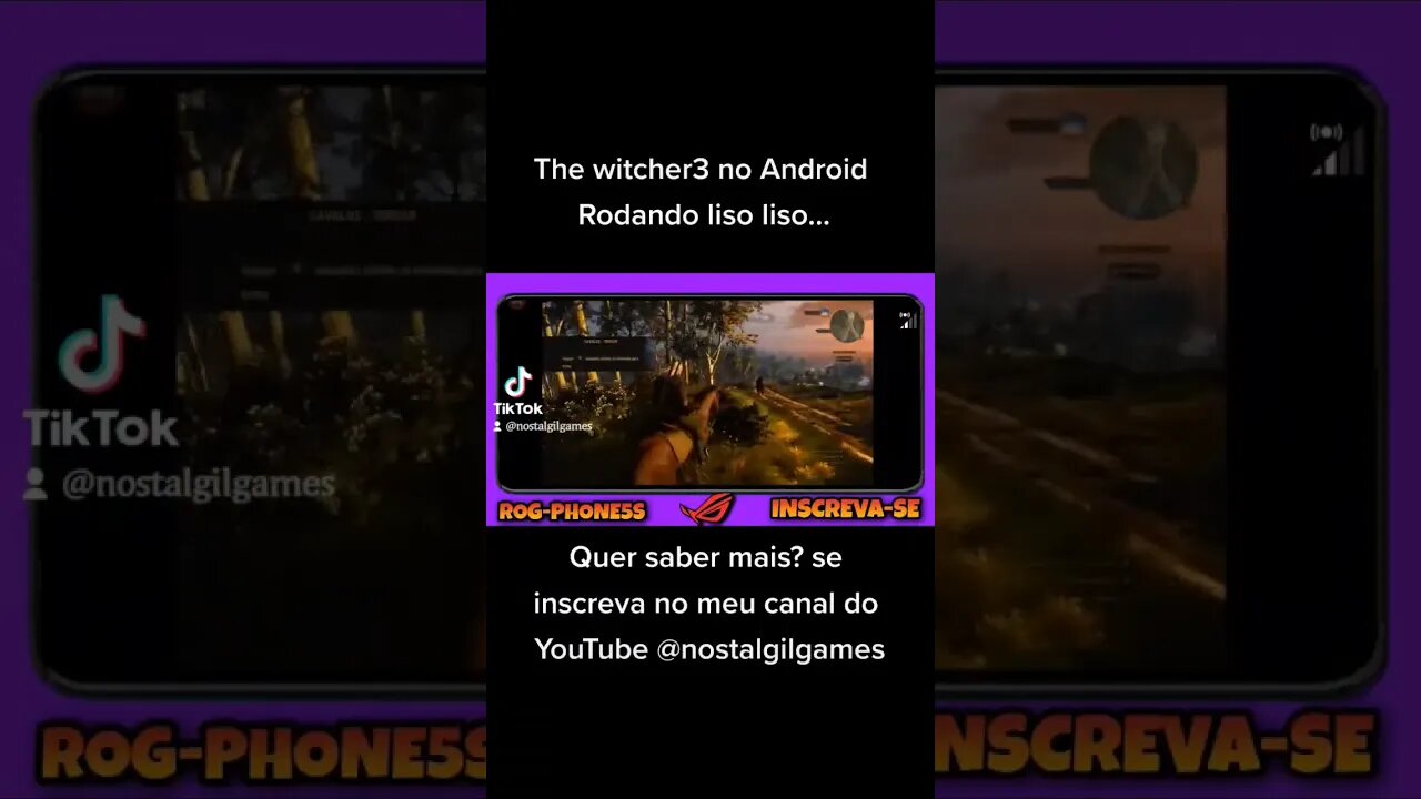 The witcher3 Nex Gen PTBR rodando liso no Android via GeforceNow