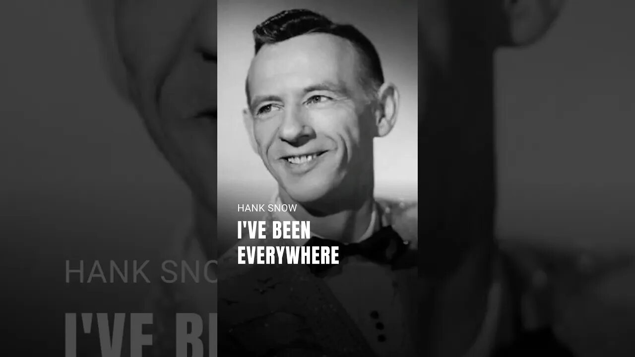 Hank Snow • I've been everywhere (lyric video) #Shorts