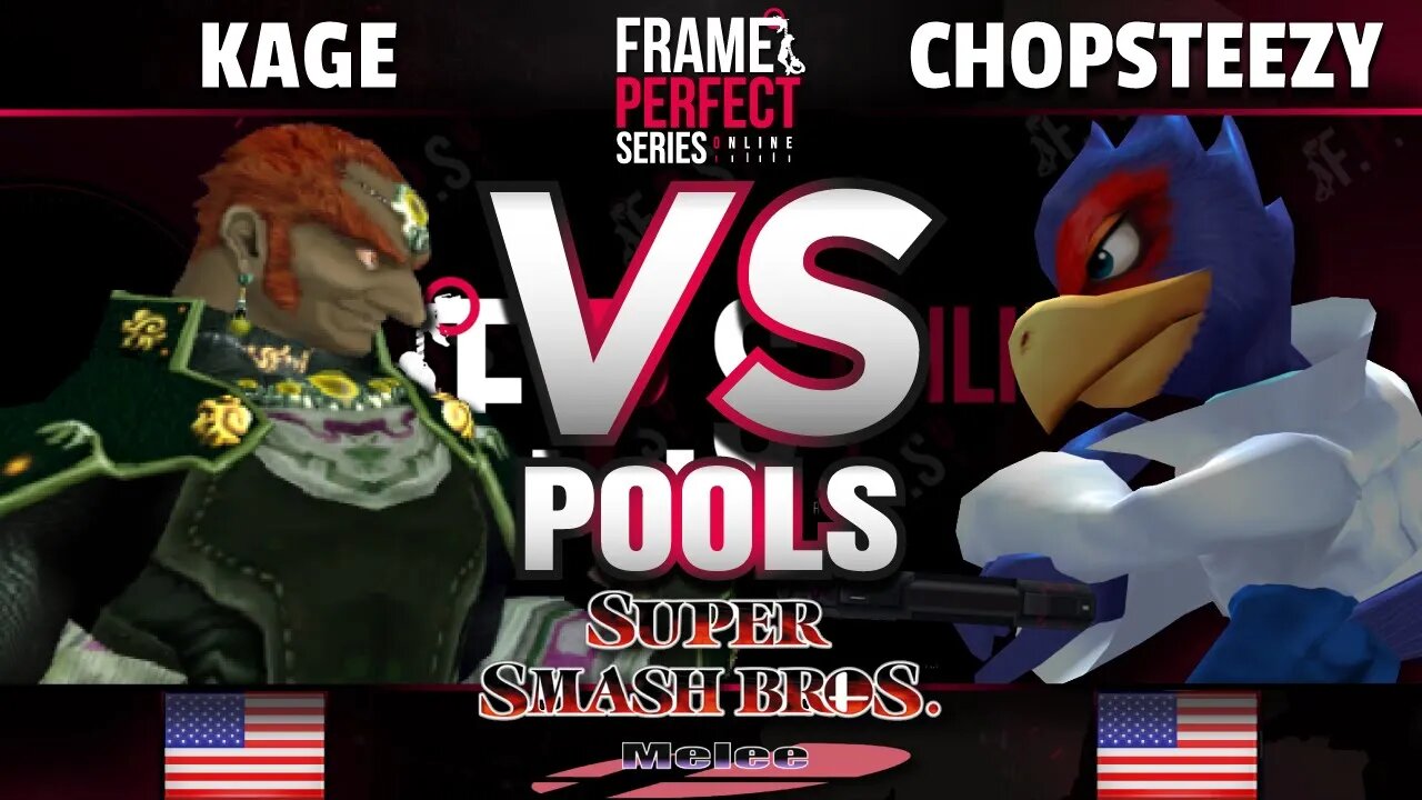 FPS3 Online - Kage (Ganondorf) vs Chopsteezy (Falco) - Melee Pools