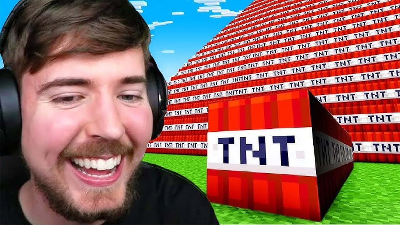 MrBeast's Explosive Minecraft Challenge: Survive 100,000 TNT!