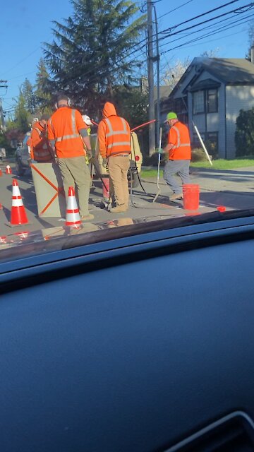 5G preparations in the neighborhood..