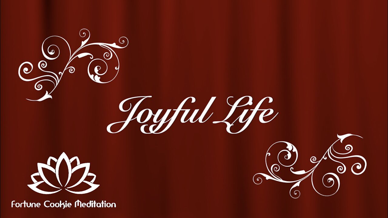 ❤️🙏 [Café noise and relaxing study background music. Joyful Life - Fortune Cookie Meditation]