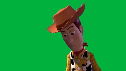 Woody's Condescending Face Green Screen