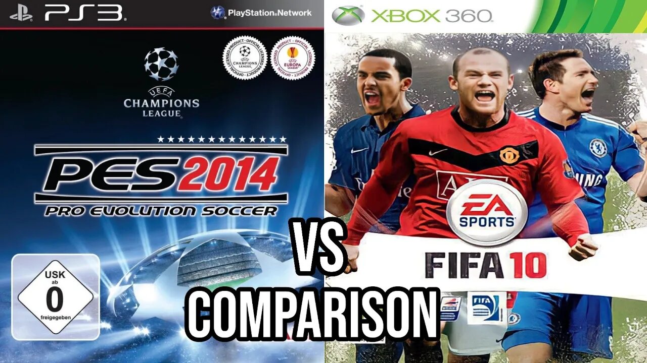 PES 2014 PS3 Vs FIFA 10 Xbox 360