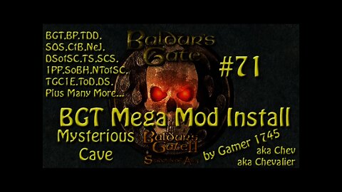 Let's Play Baldur's Gate Trilogy Mega Mod Part 71 - We find a Mysterious Cave