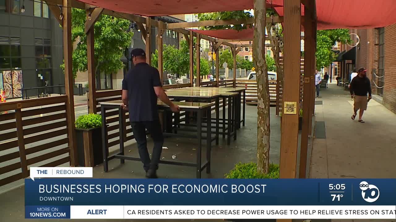 Downtown San Diego businesses hoping for economic boost with Petco Park reopening