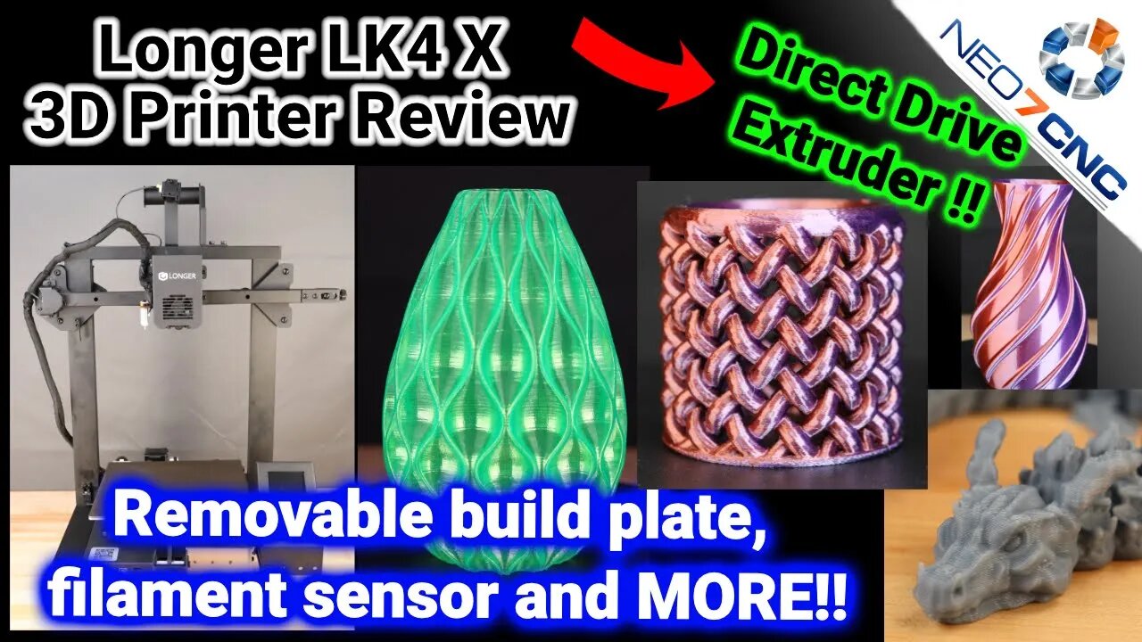 Longer LK4 X 3D Printer Review - Many Great Features to Offer!!