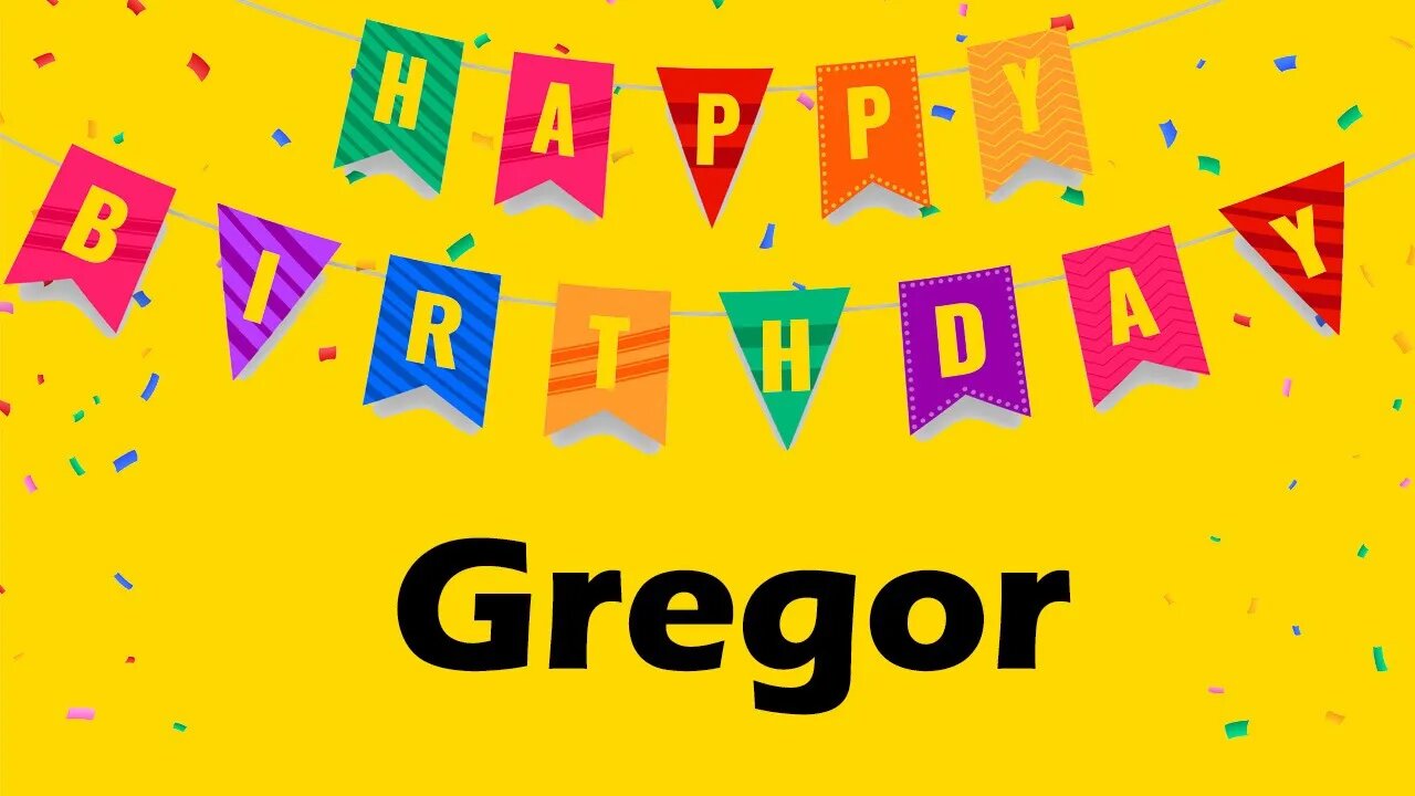 Happy Birthday to Gregor - Birthday Wish From Birthday Bash