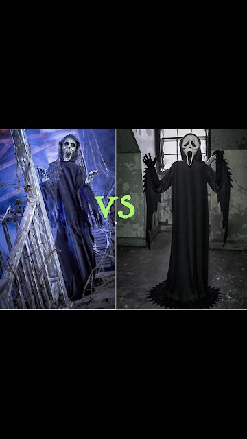 The Hauntress VS Ghost Face - Which is better? Spirit Halloween PROP BATTLE