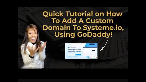 How to setup custom domain on systeme io from godaddy