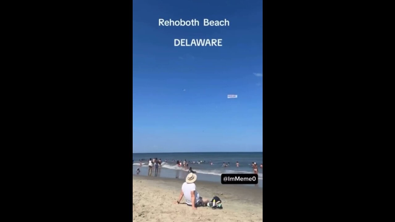 "Prosecute Hunter Biden" Sign Seen Flying Over Joe Biden's Beach Home in Rehoboth Beach, DE