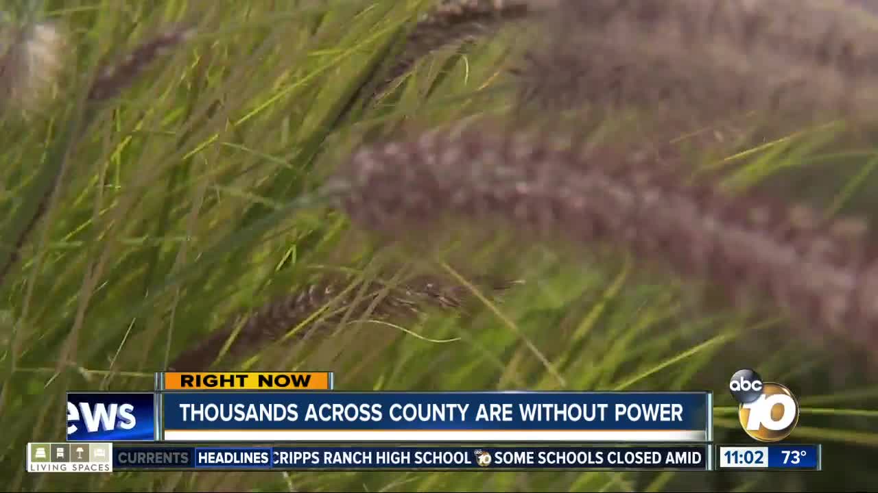 Thousands across the county are without power