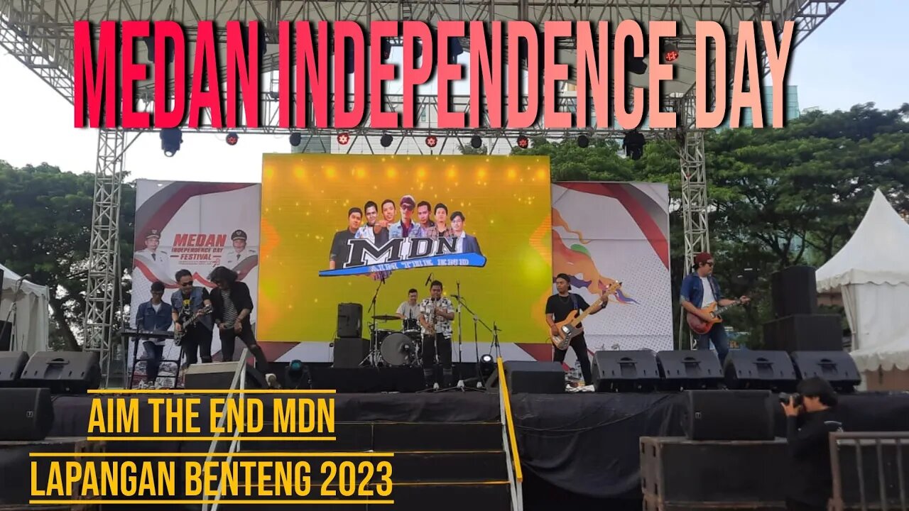 AIM THE END MDN - OPENING INTRO [TOPENG] NOAH COVER at MEDAN INDEPENDENCE DAY LAPANGAN BENTENG