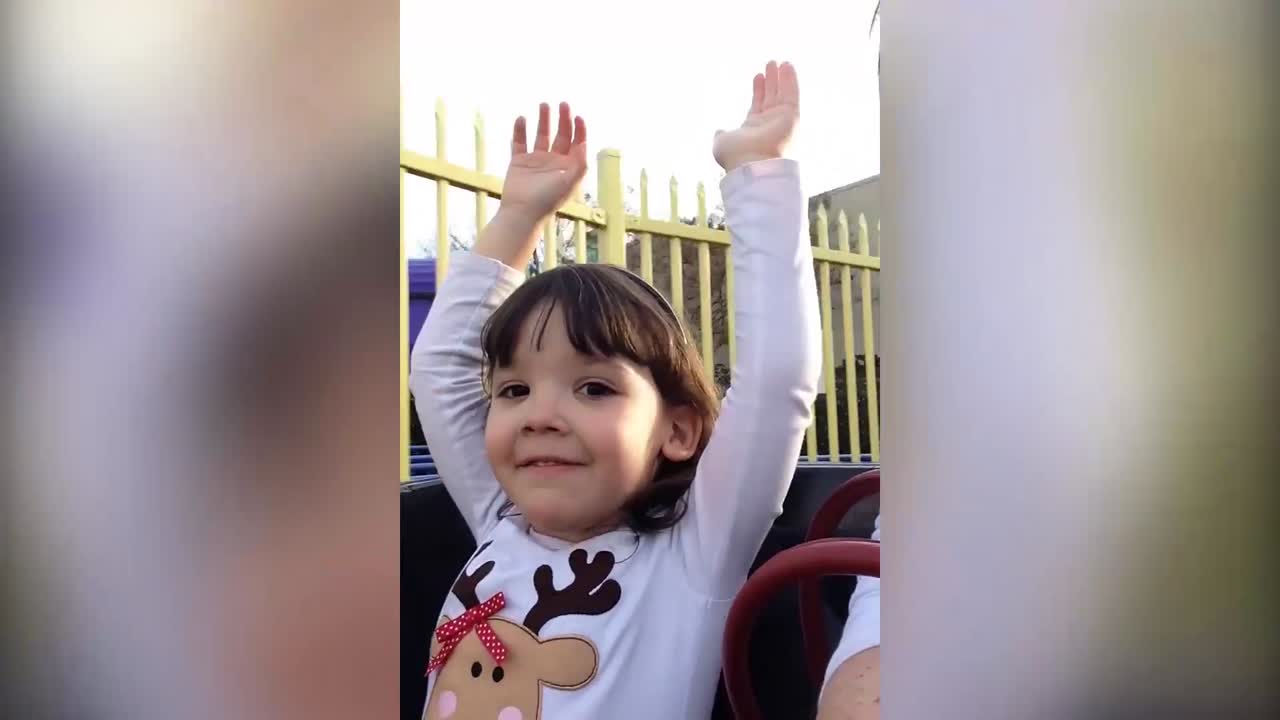 Little Girl Goes On Rollercoaster Of Emotions