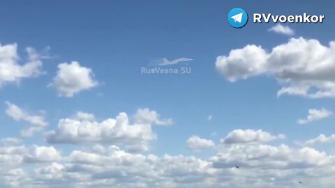Russian Su-25 of the "O" aviation group in the sky of Kramatorsk, Donbass