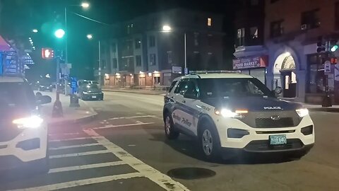 Boston police respond to multiple shots fired one person struck / car jacking on Leland Street
